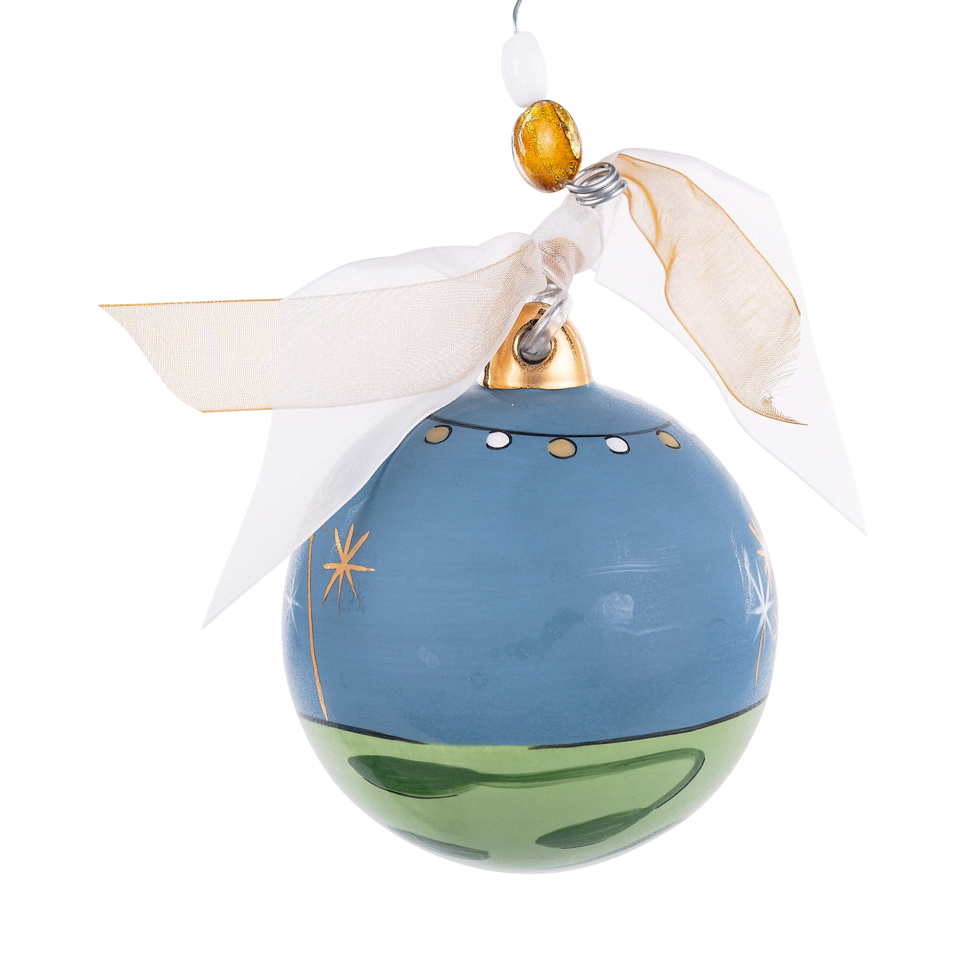 Just Married Sparklers Holiday Ornament - Image 2