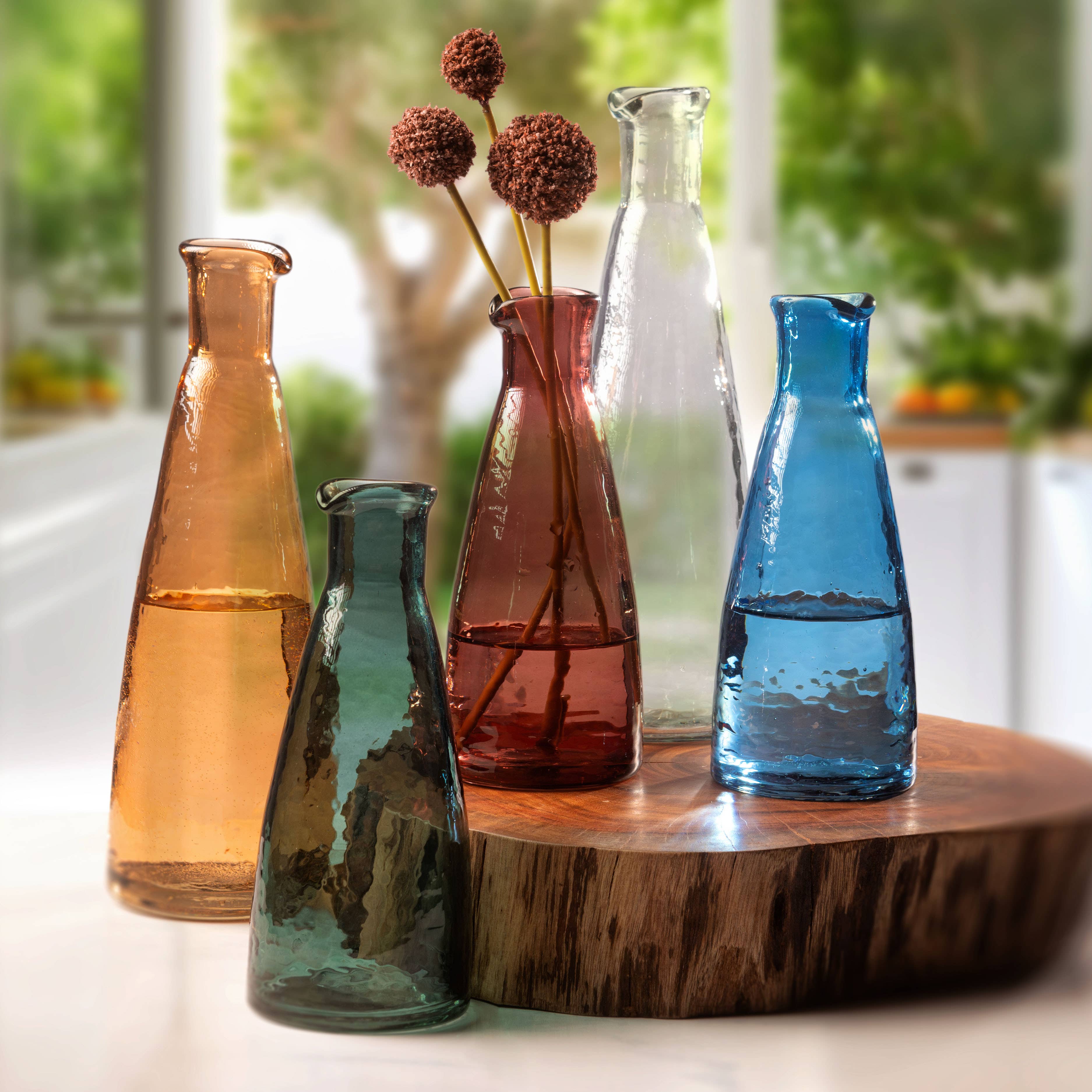 Hammered Glass Personal Carafe - Image 2