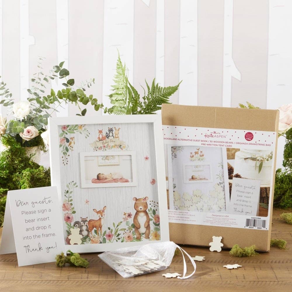 Baby Shower Guest Book Alternative - Woodland Baby (Pink) - Image 2