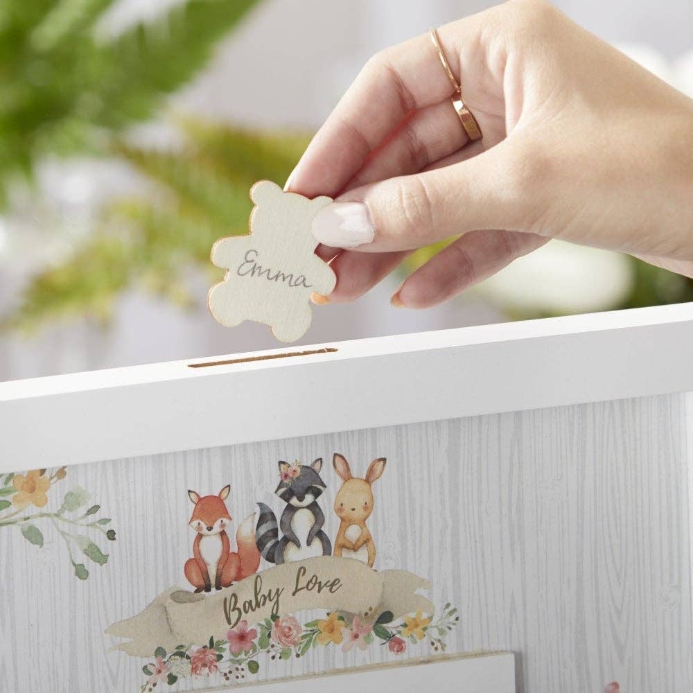 Baby Shower Guest Book Alternative - Woodland Baby (Pink) - Image 3