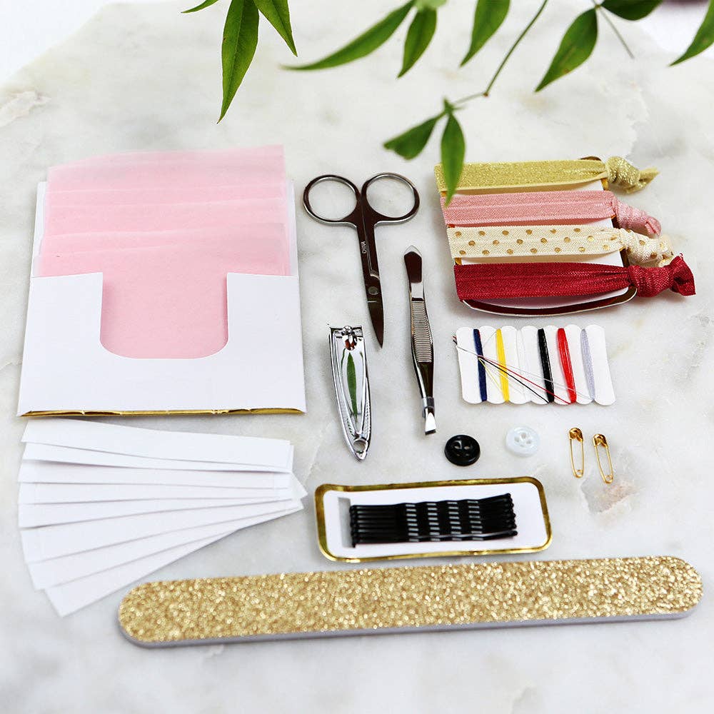 Burgundy Blush Floral Wedding Survival Kit - Image 4