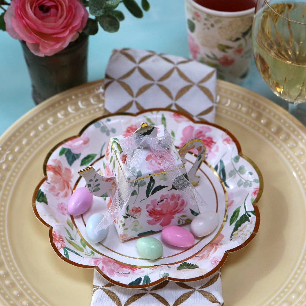 Floral Teapot Favor Box (Set of 24) - Image 6