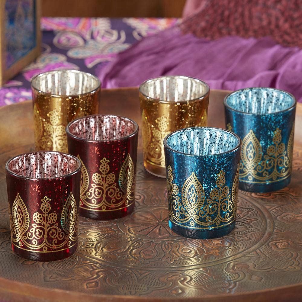 Kate Aspen - Indian Jewel Henna Votives - Assorted - Image 2