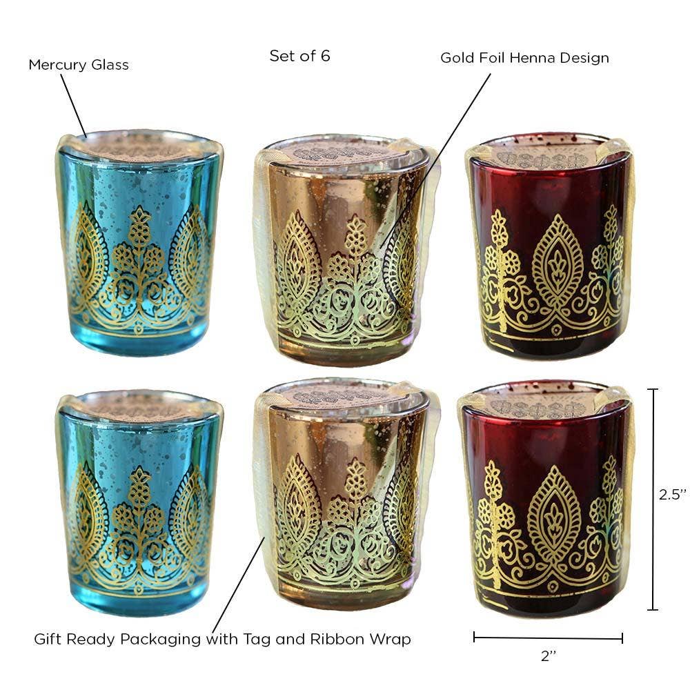 Kate Aspen - Indian Jewel Henna Votives - Assorted - Image 8