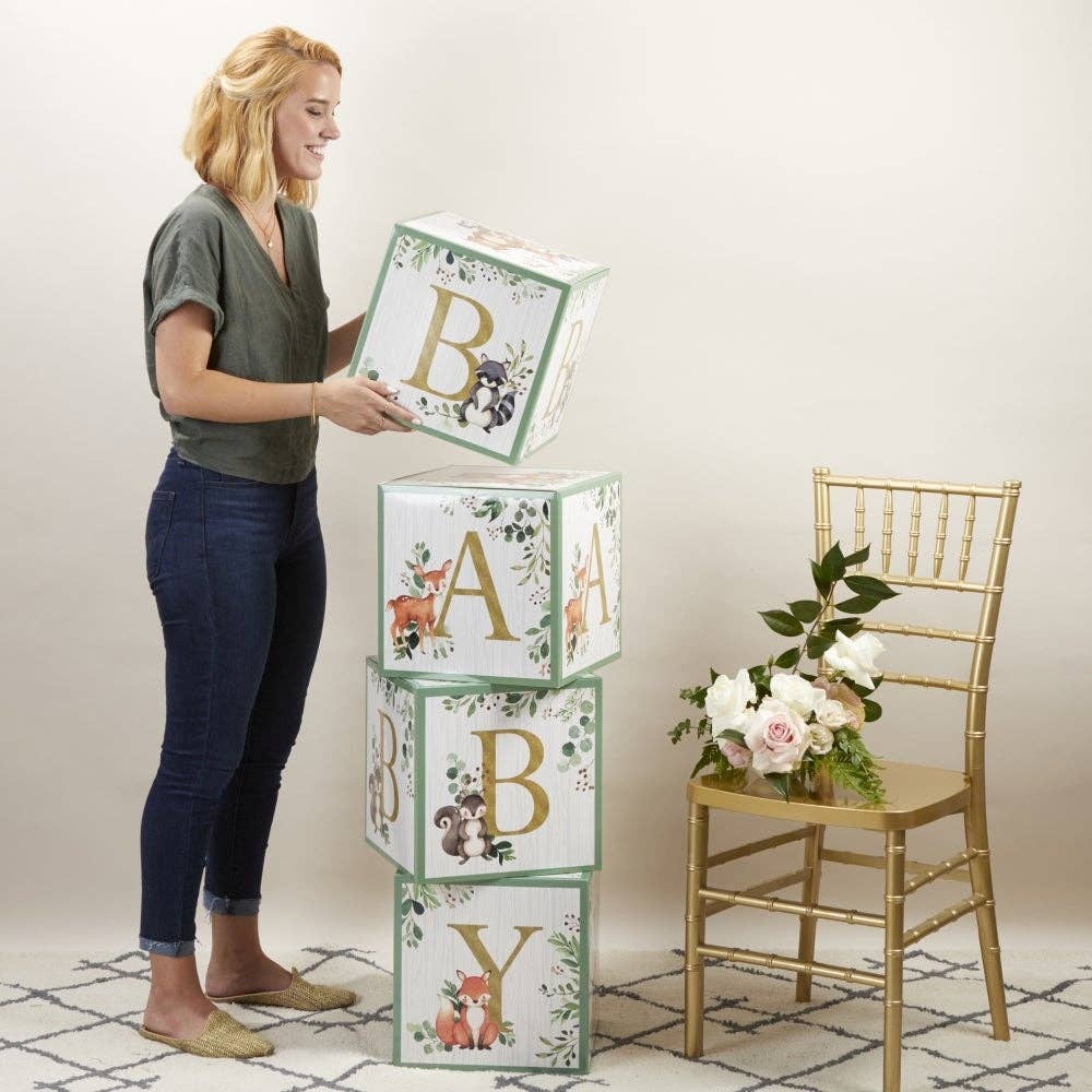 Woodland Baby Block Box (Set of 4) - Image 2