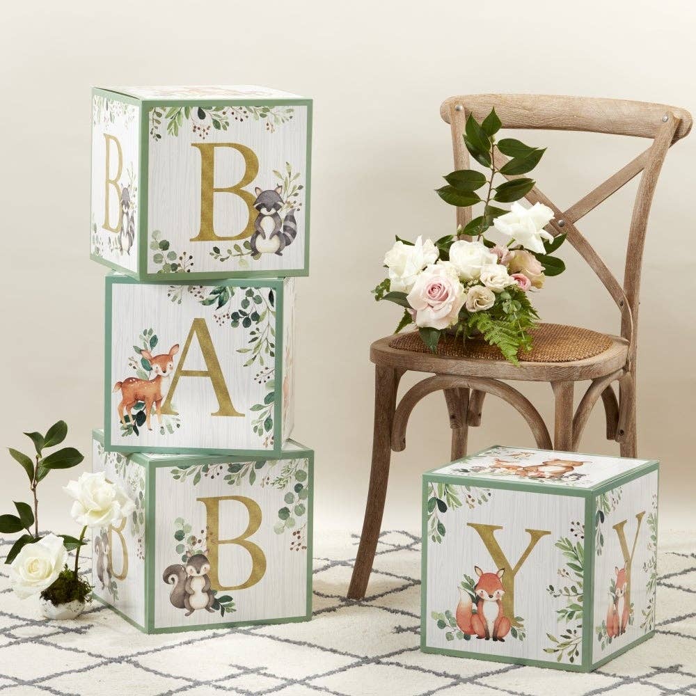 Woodland Baby Block Box (Set of 4) - Image 3