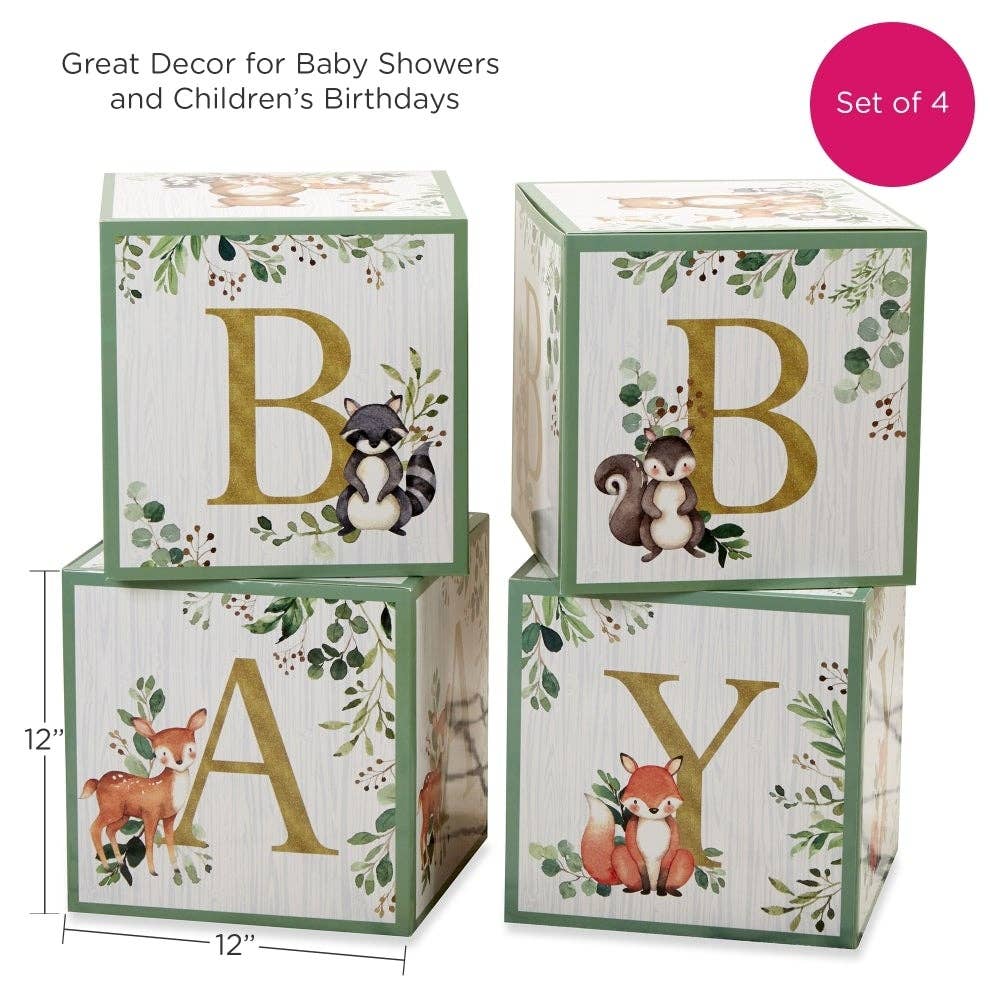 Woodland Baby Block Box (Set of 4) - Image 6