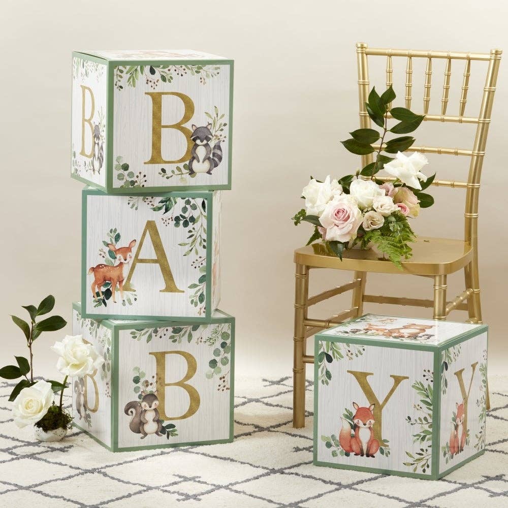 Woodland Baby Block Box (Set of 4) - Image 7