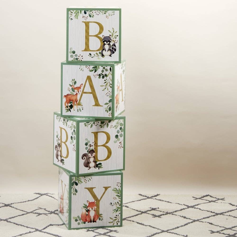 Woodland Baby Block Box (Set of 4) - Image 9