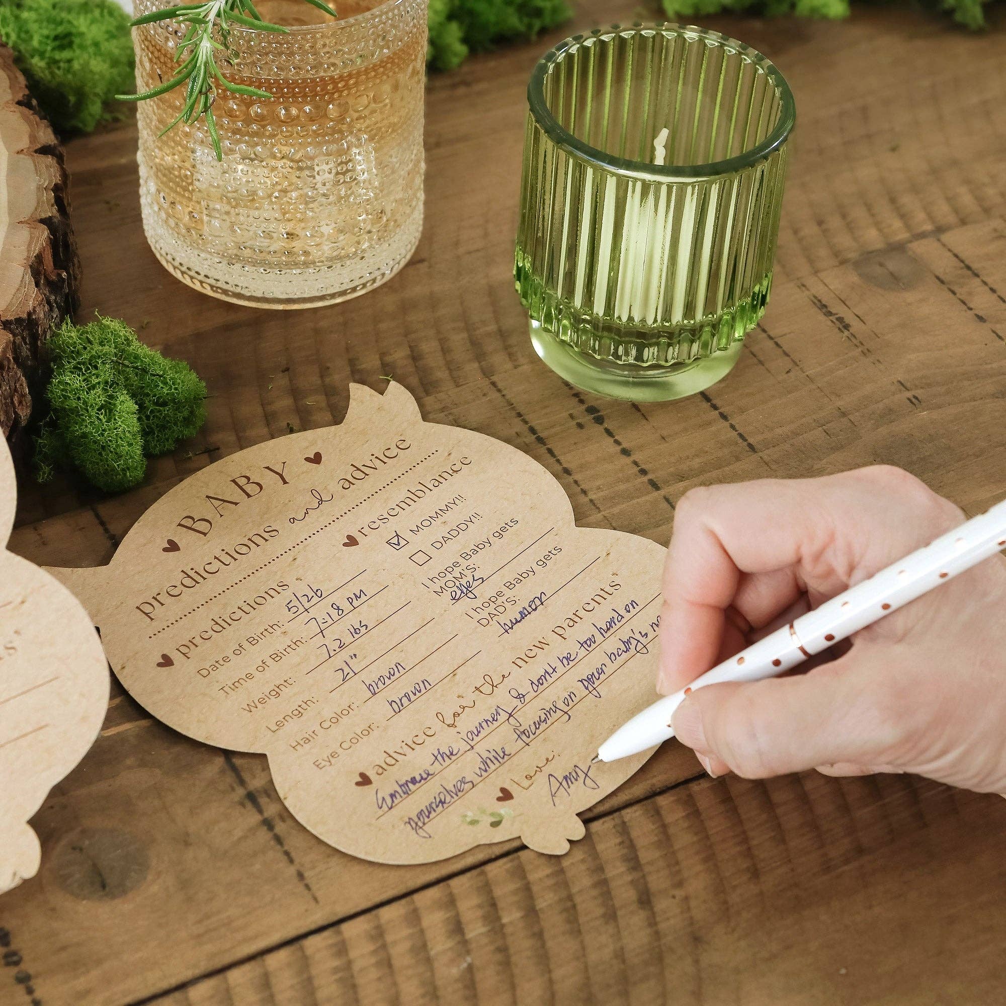 Woodland Baby Shower Advice Card Set - Image 3