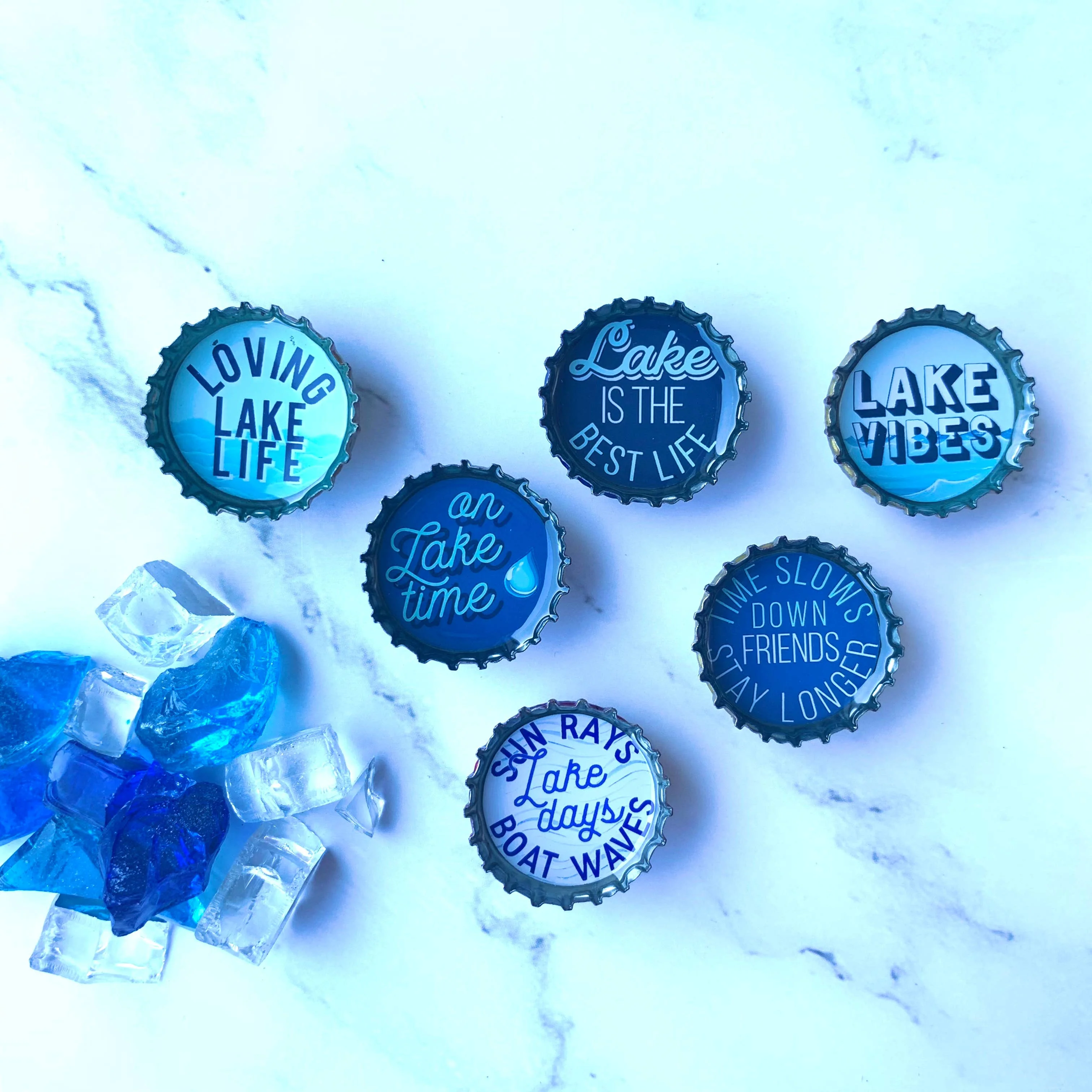 Lake Life Magnets - Spring decor. Handmade & Eco-friendly - Image 4