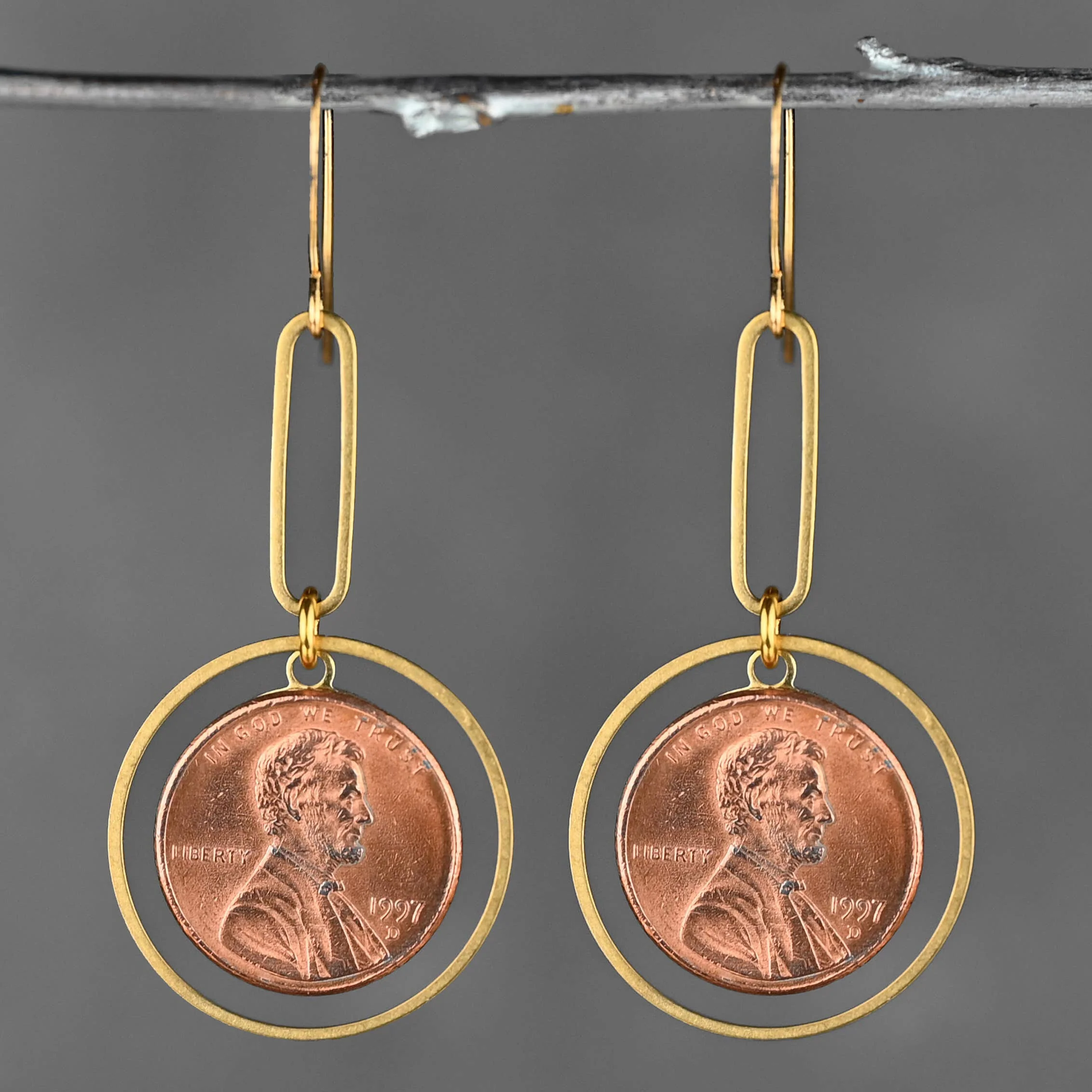 A Lucky Penny For Your Thoughts Earrings