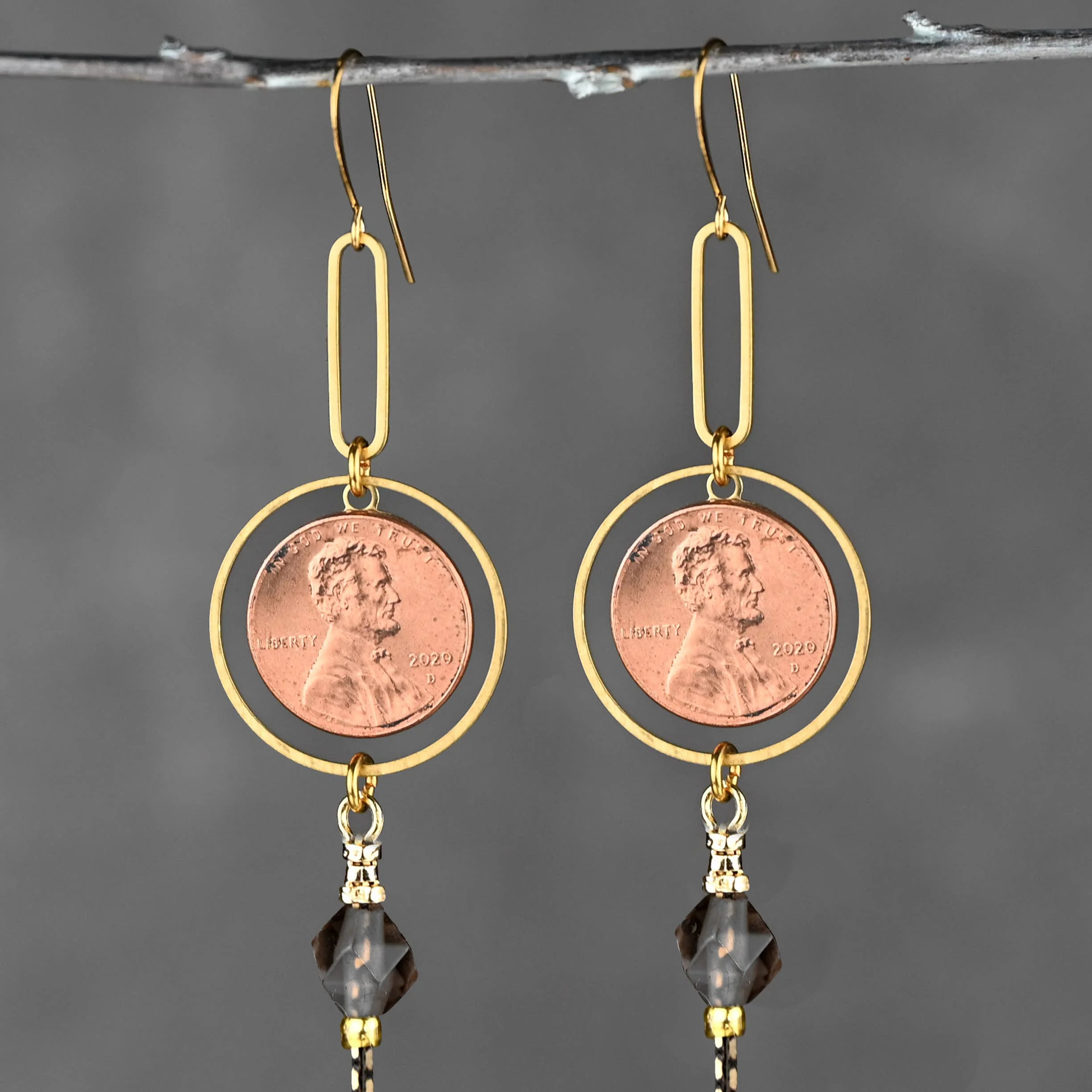 A Lucky Penny For Your Thoughts Earrings - Image 5