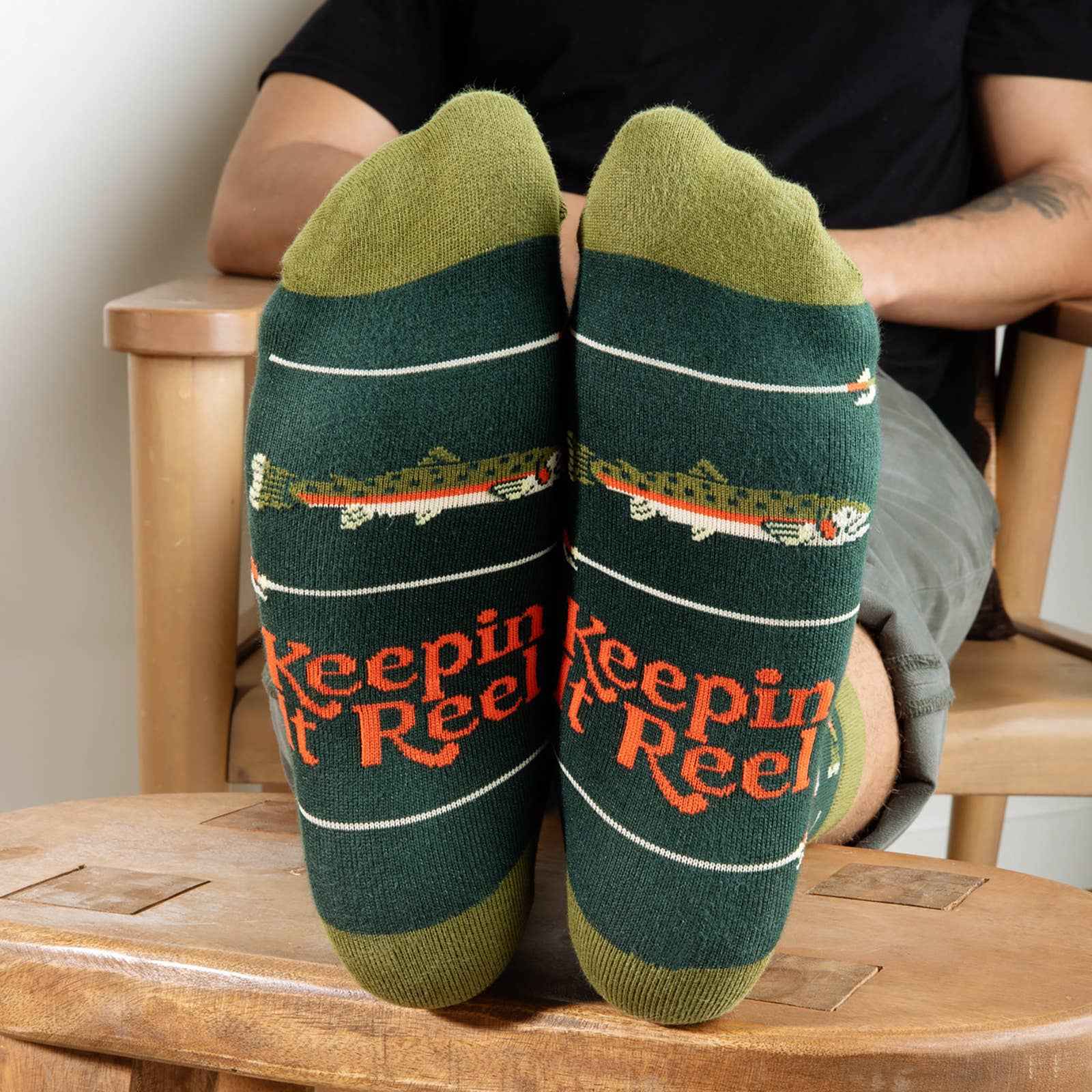 Keepin' It Reel Funny Fishing Socks - Image 5