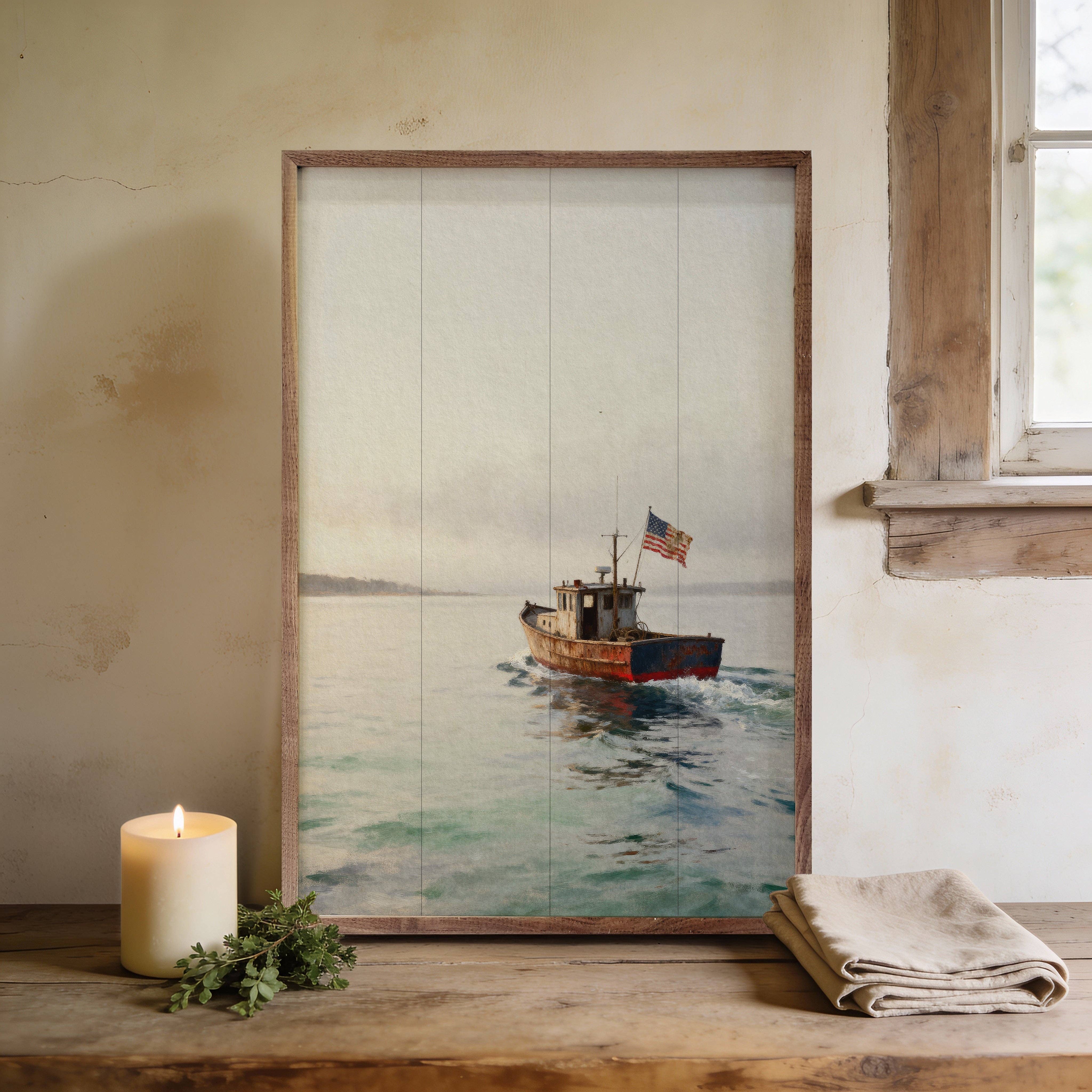 Nautical Americana Sailboat - Image 2