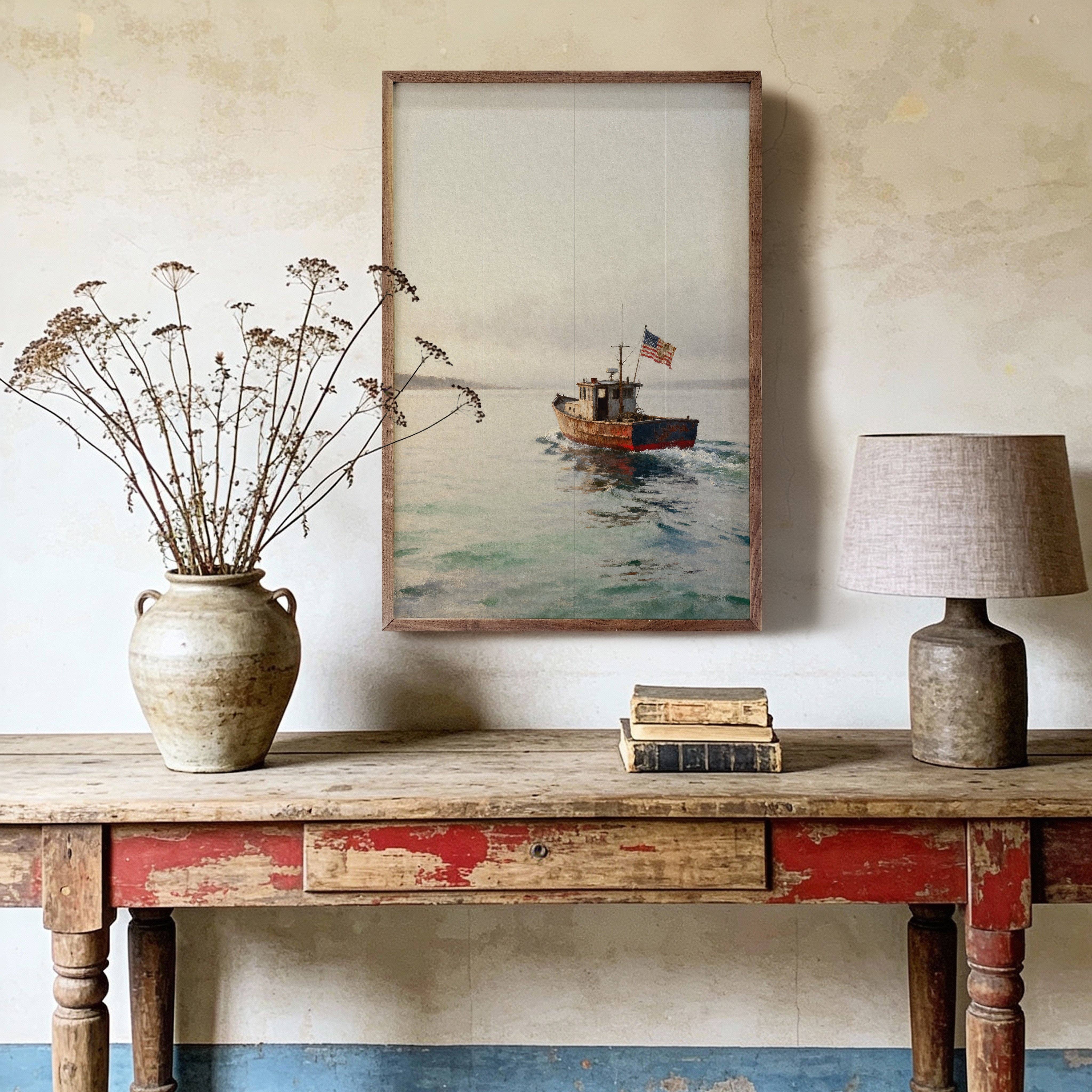 Nautical Americana Sailboat - Image 3