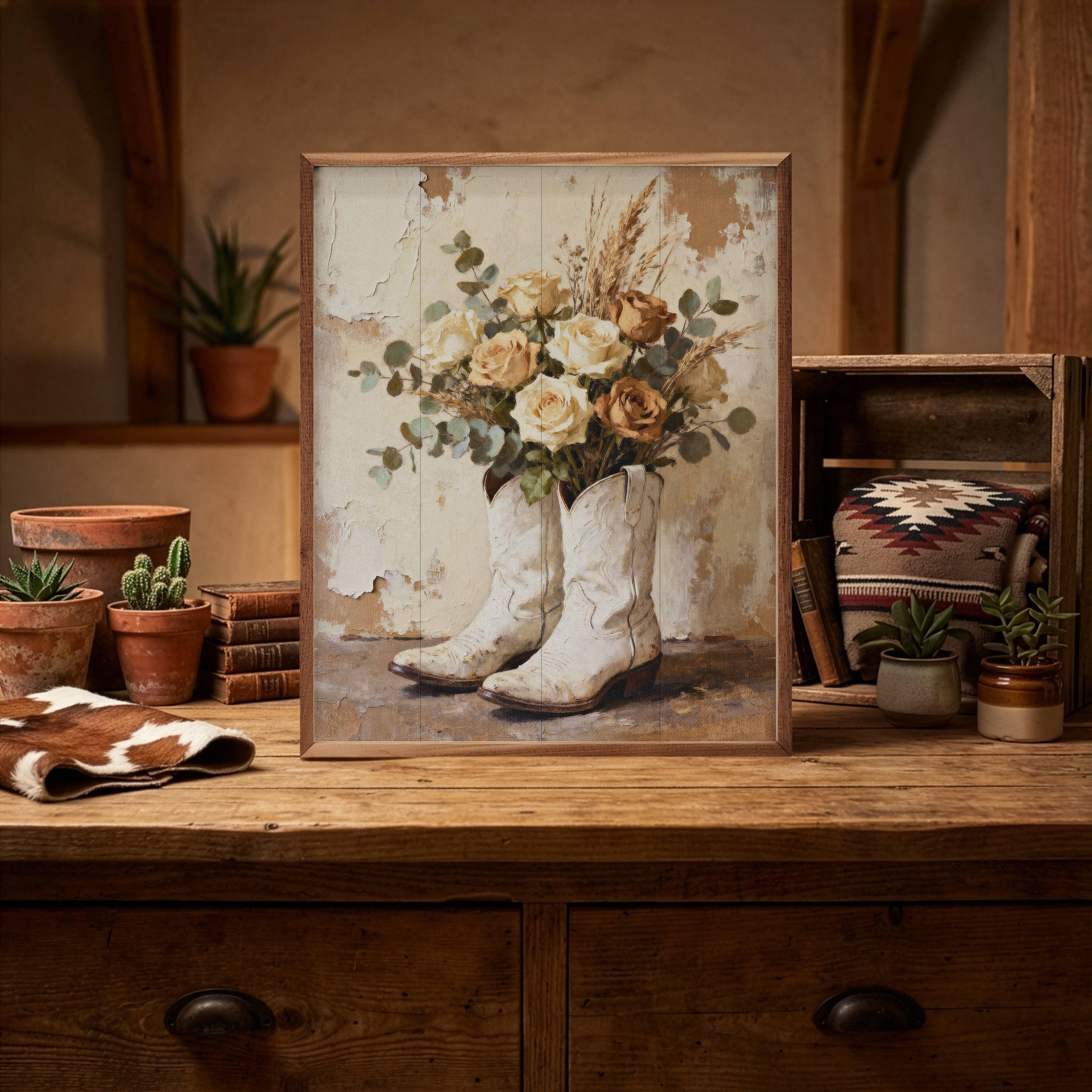 Wild White Roses In Boots - Image 2