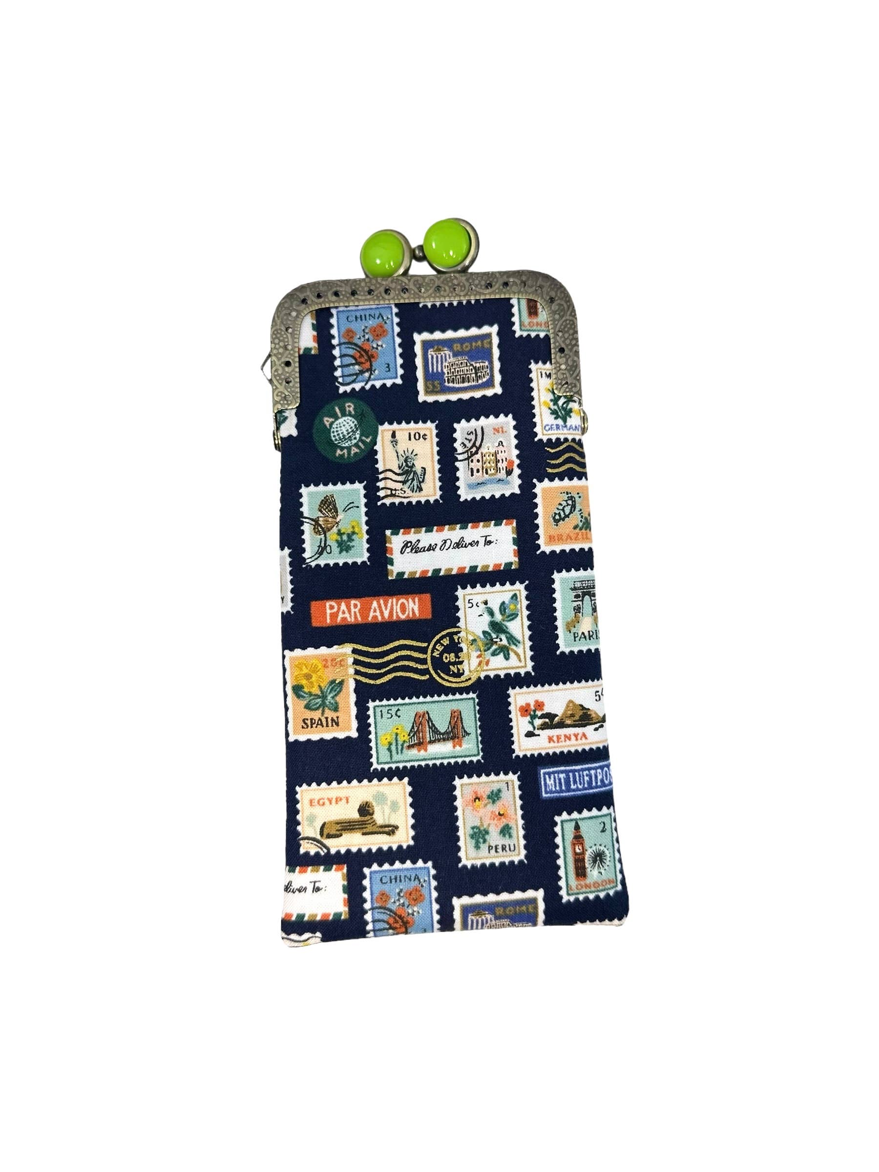 Eyeglass Case - Travel Stamps - Image 3
