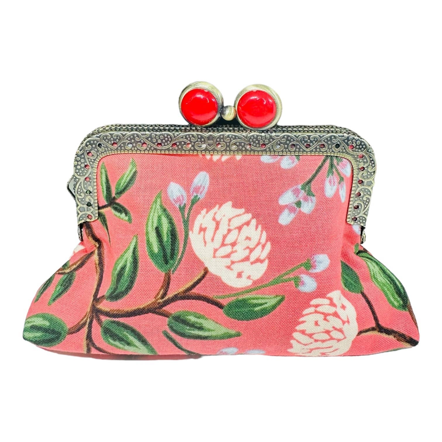 Kiki & Syds ON THE GO Credit Card Clutch - PEONY Sorbet - Image 3