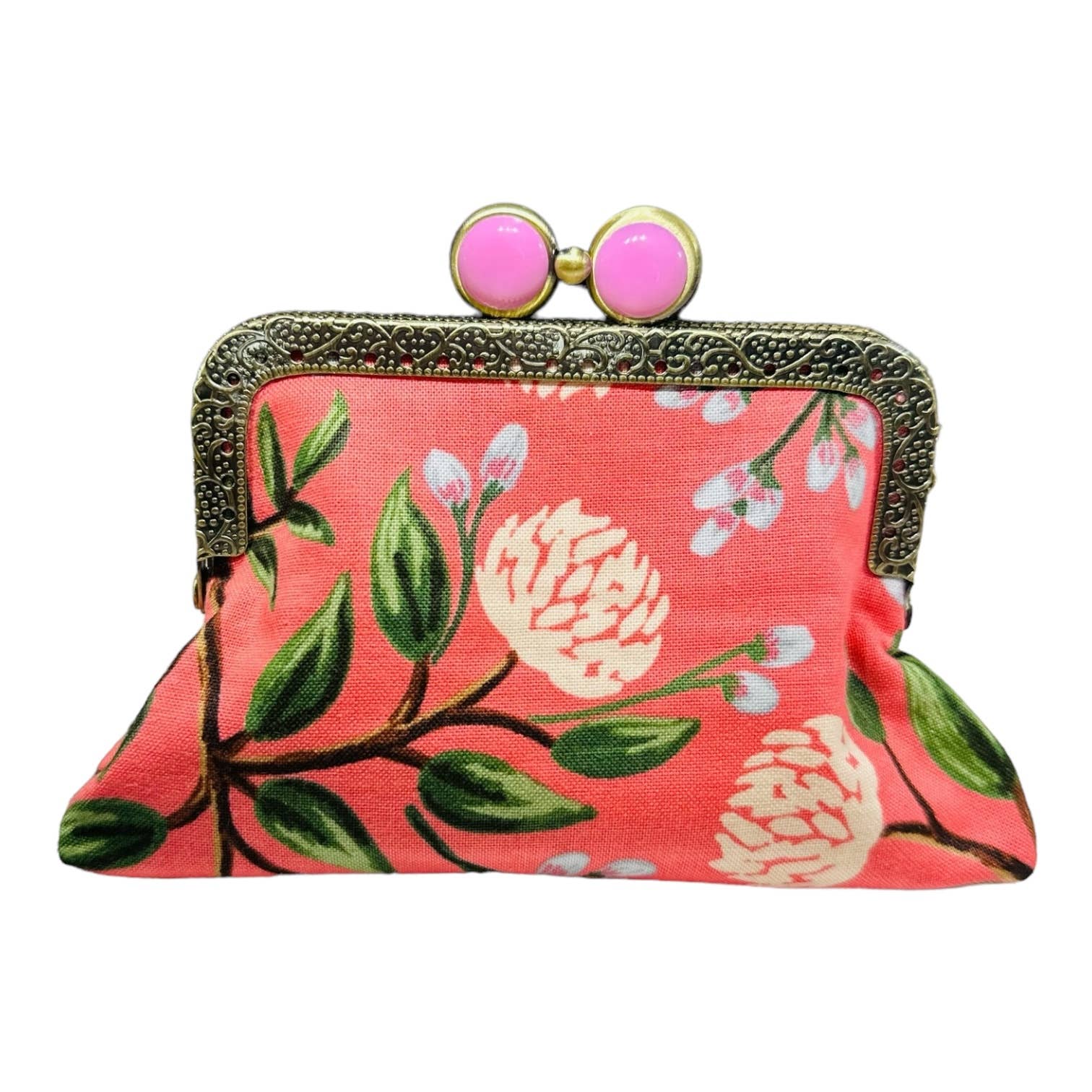 Kiki & Syds ON THE GO Credit Card Clutch - PEONY Sorbet - Image 8