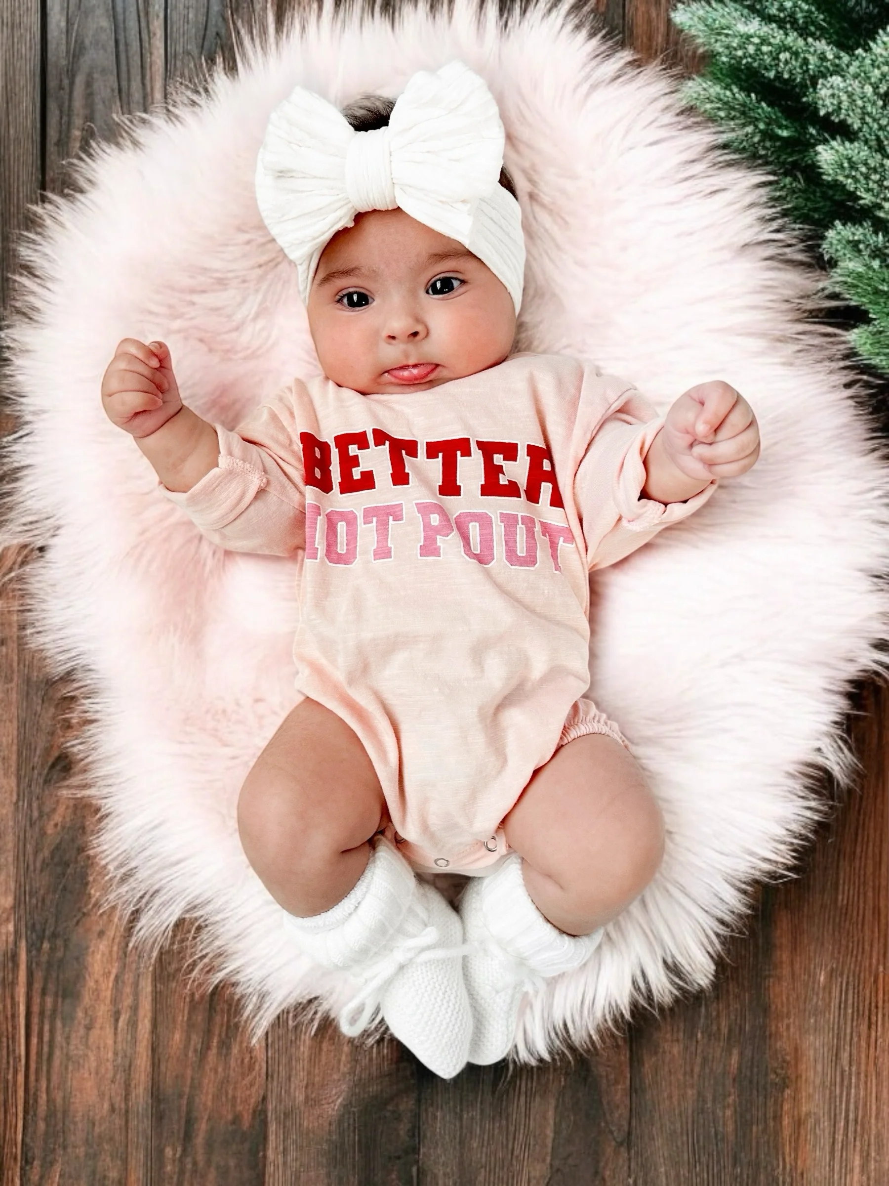 Knit Booties, White: 0 - 6 mo. - Image 4
