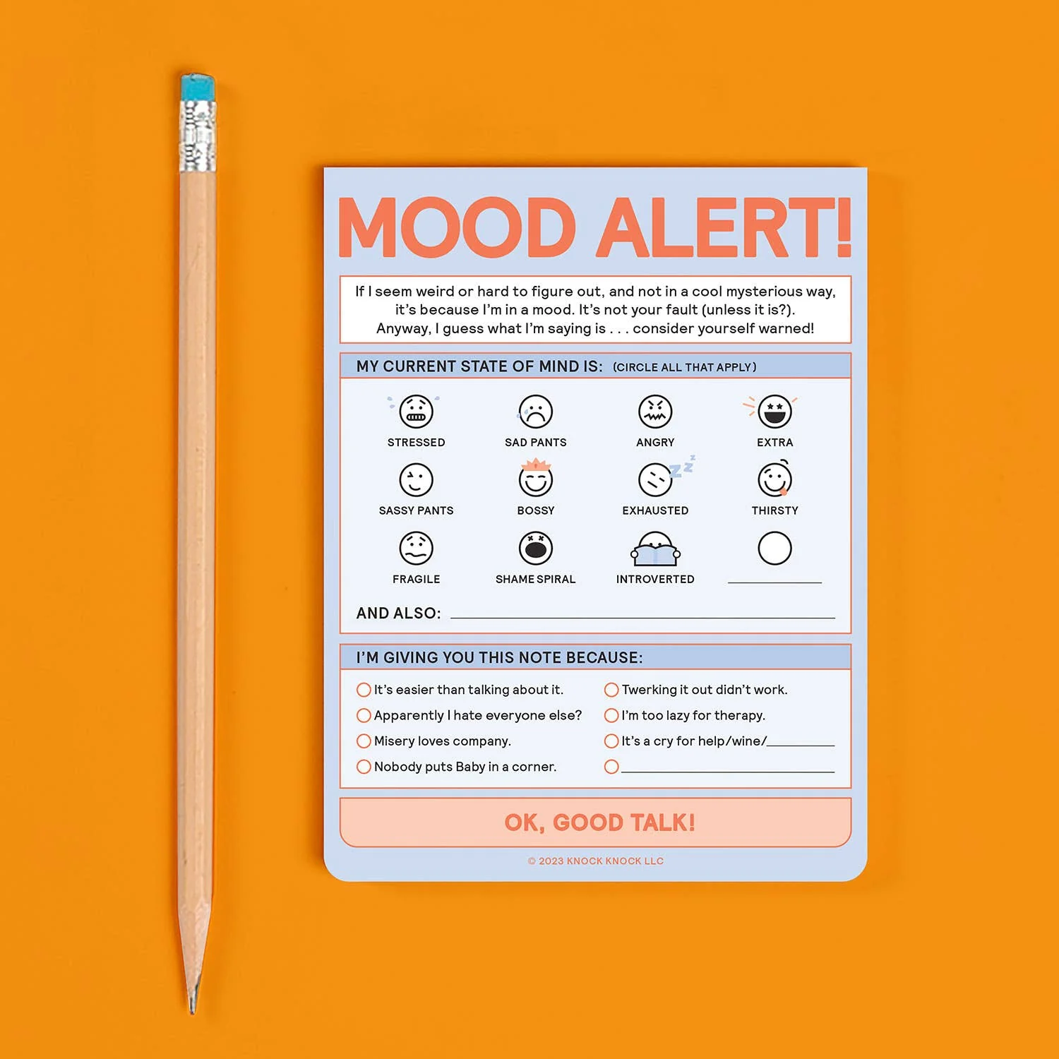 Today's Mood Nifty Note Pad (Pastel Version) - Image 4
