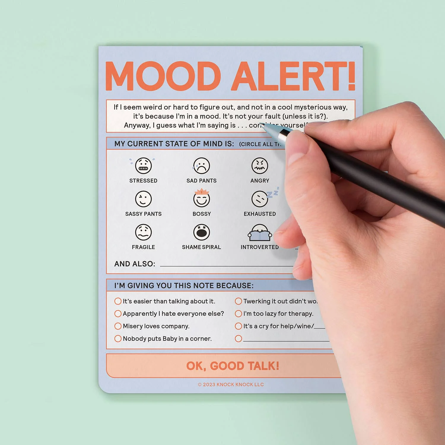 Today's Mood Nifty Note Pad (Pastel Version) - Image 5