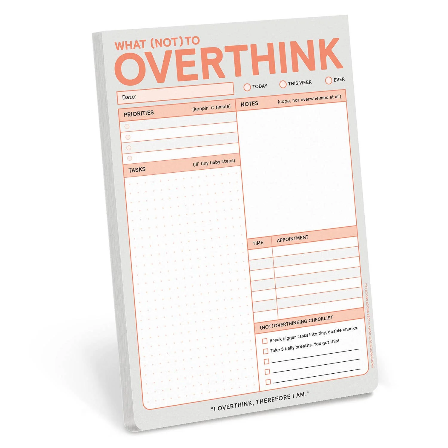 Knock Knock - What (Not) to Overthink Pad (Pastel Version)