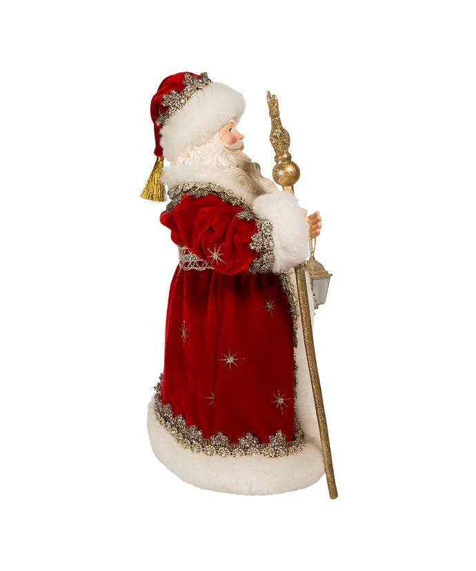Kurt S. Adler, Inc. - 10.5“ Fabriché™ Regal Red Santa Table Piece - Image 2