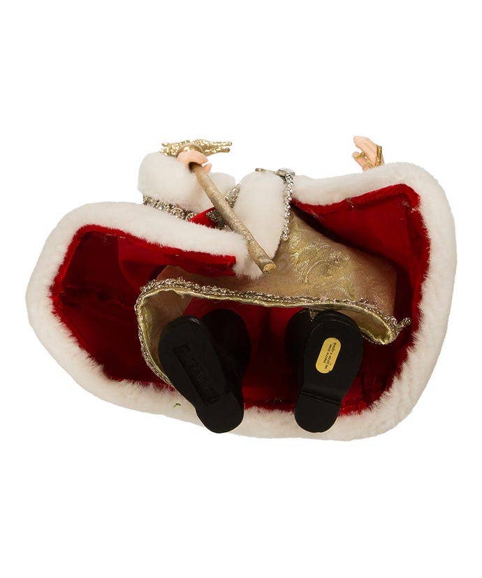Kurt S. Adler, Inc. - 10.5“ Fabriché™ Regal Red Santa Table Piece - Image 6
