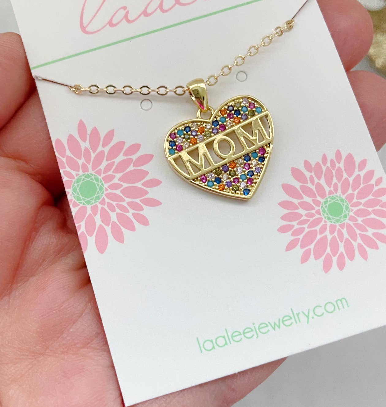 Mom Necklace, Heart Necklace, Heart Pendant