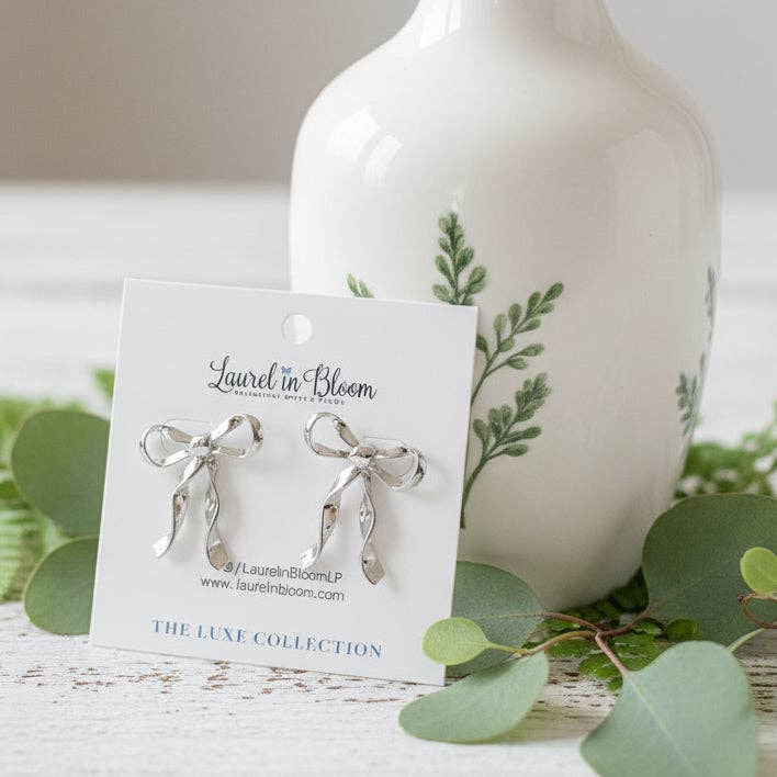 Pretty Bow Dangles LUXE Earrings - Image 2