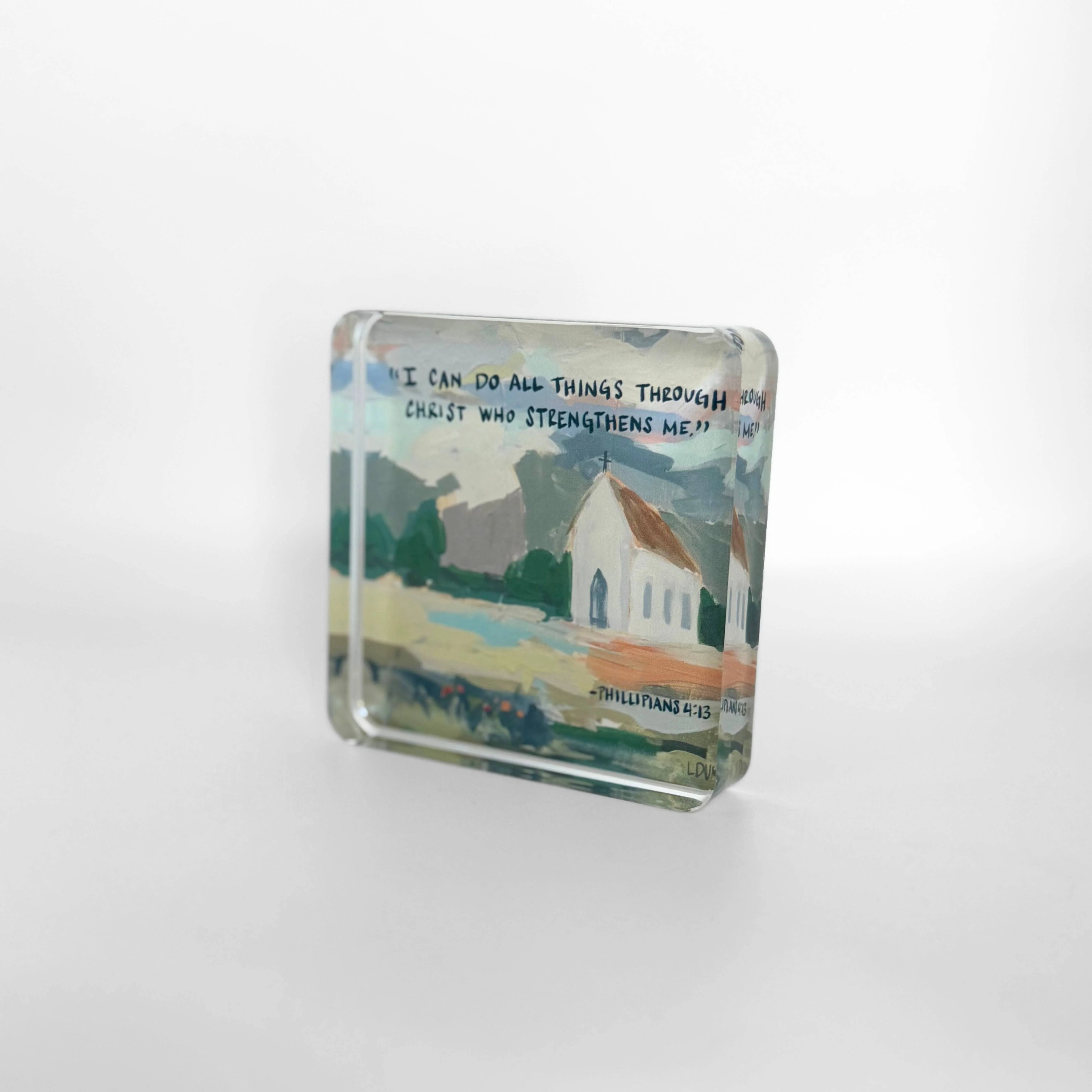 Phillipians 4:13 Acrylic Scripture Block - Image 3