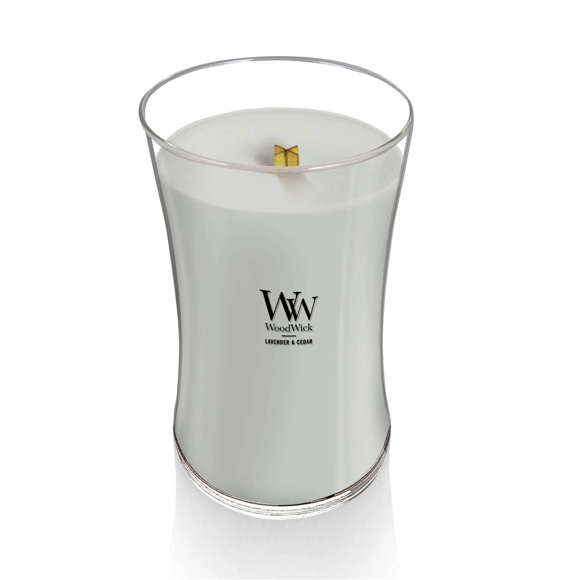 Lavender & Cedar Large Hourglass Candle, 21.5 oz - Image 2