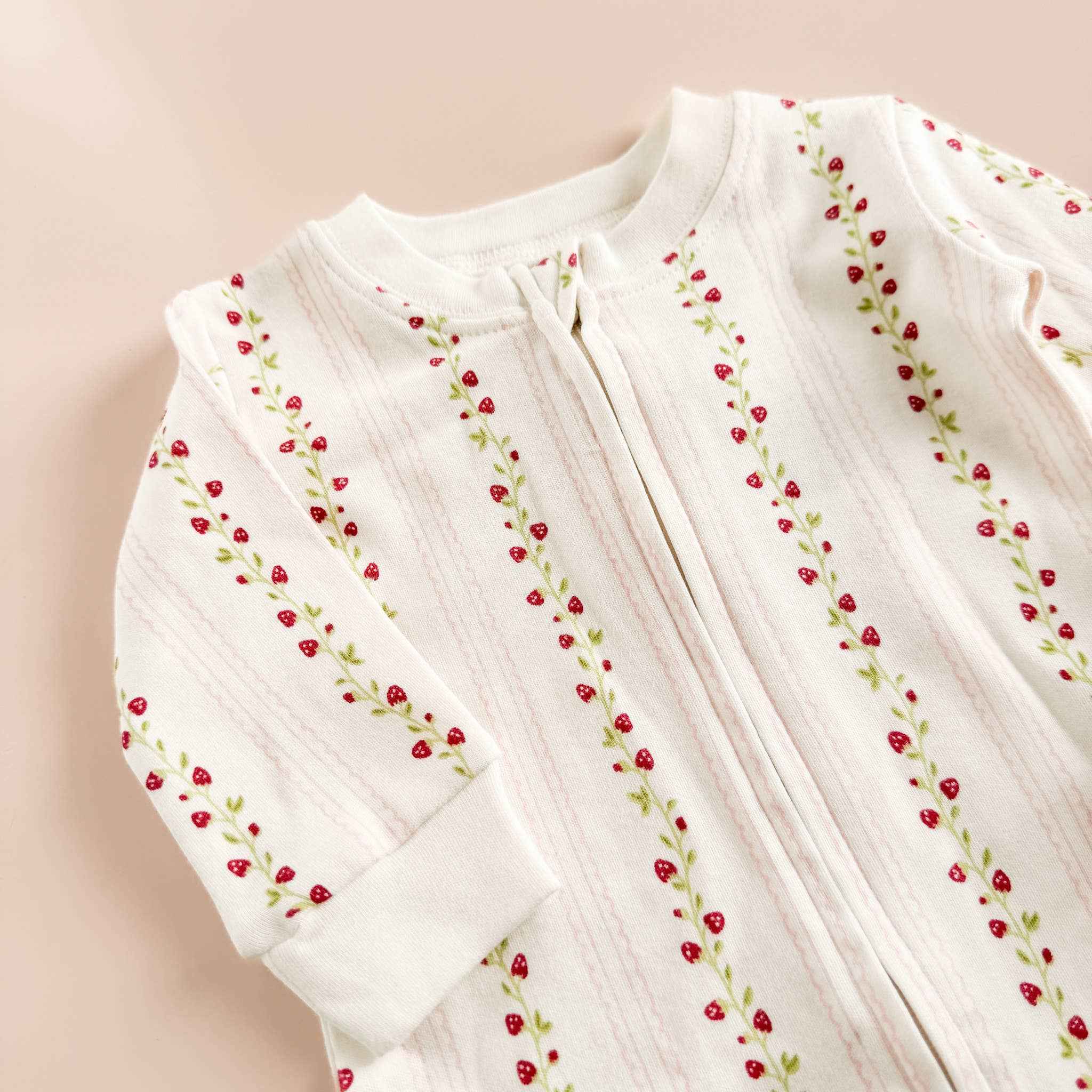 Layette Set Strawberry Pink Rose Newborn Baby Shower Gift - Image 3