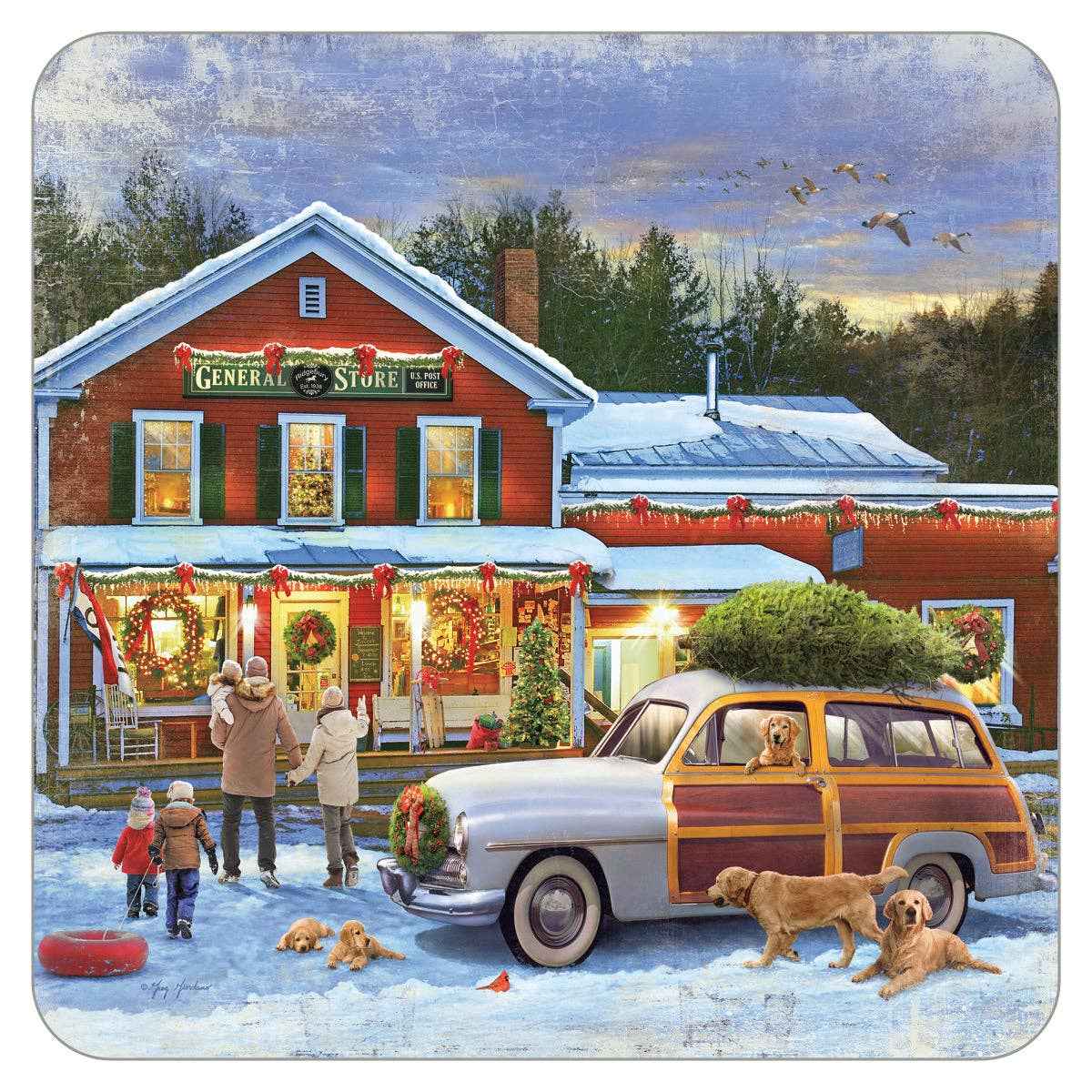 Christmas General Store Coaster