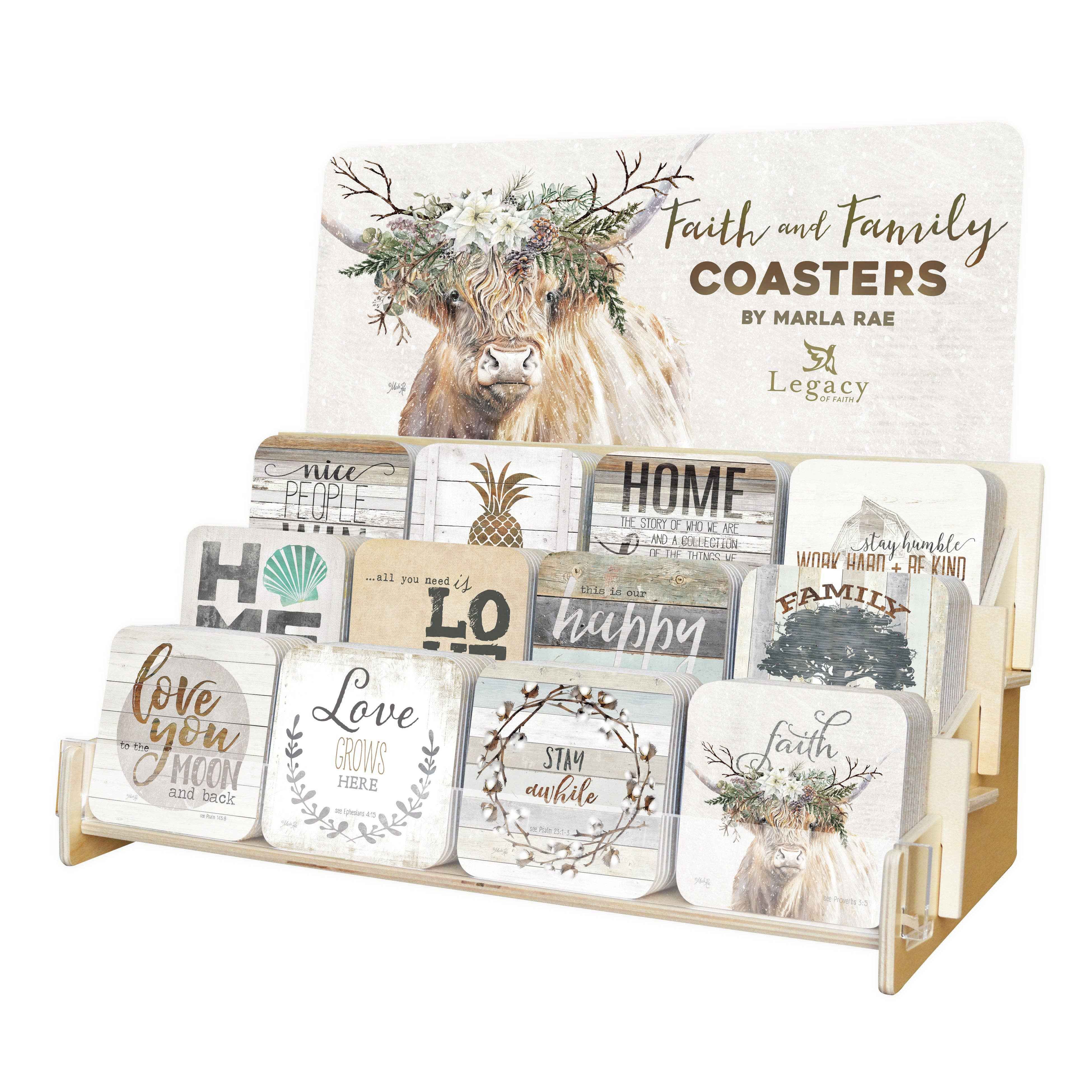Faith and Family coasters-Assorted-Sold Seperatly