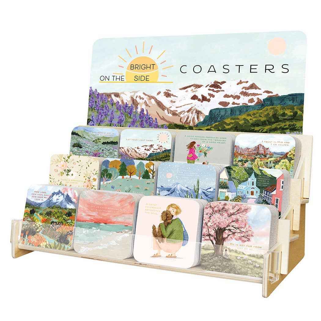Filled w/Light Faith Coaster Collection w/ Foil-Assorted-Sold separately