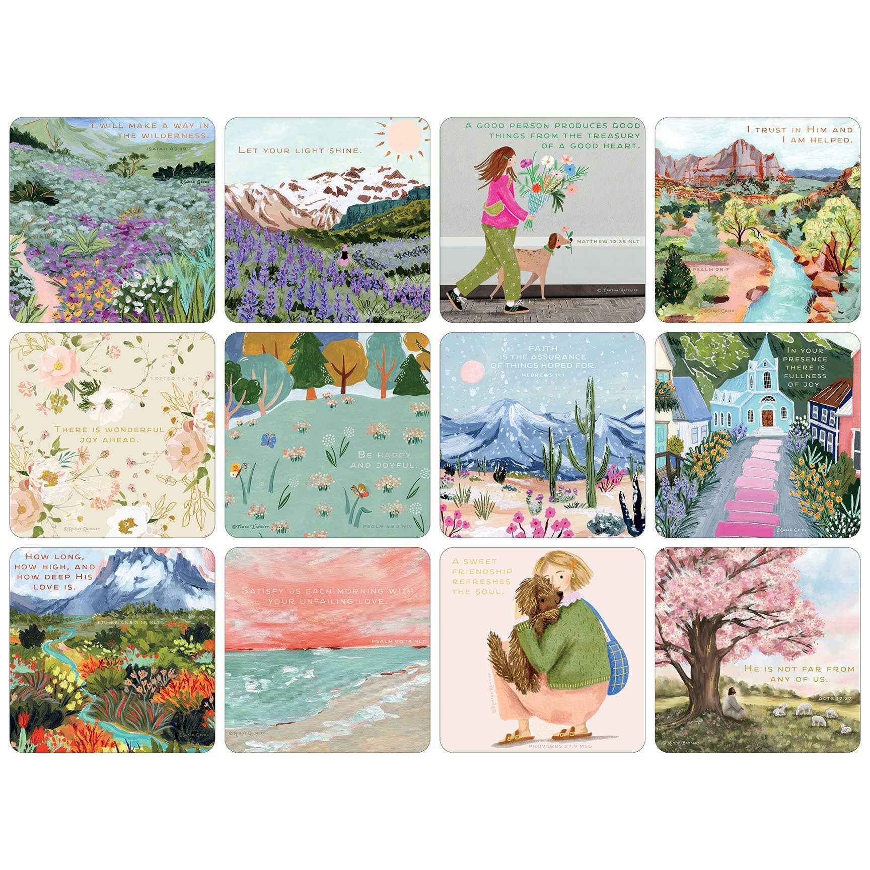 Filled w/Light Faith Coaster Collection w/ Foil-Assorted-Sold separately - Image 2