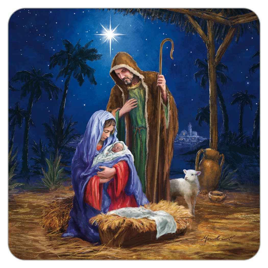 Holy Family Blessing Faith Coaster