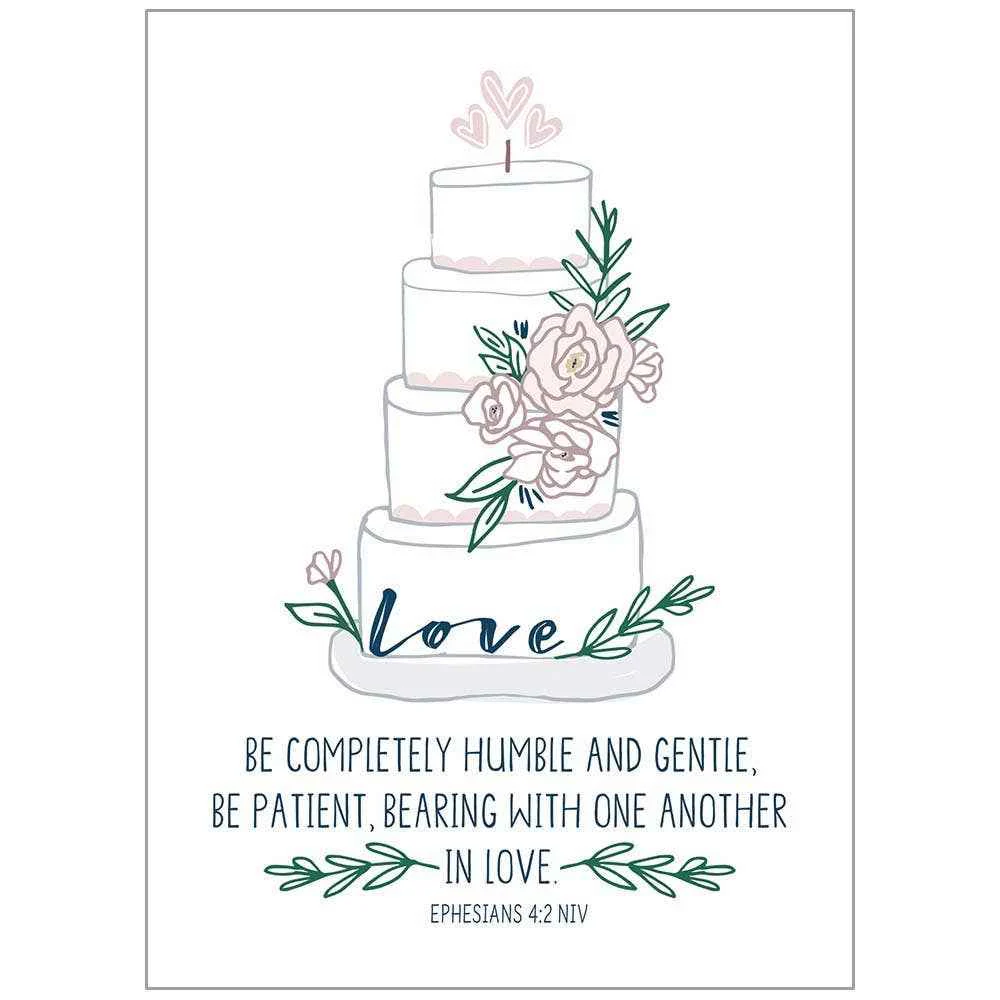 Humble and Gentle - Faith Wedding Card