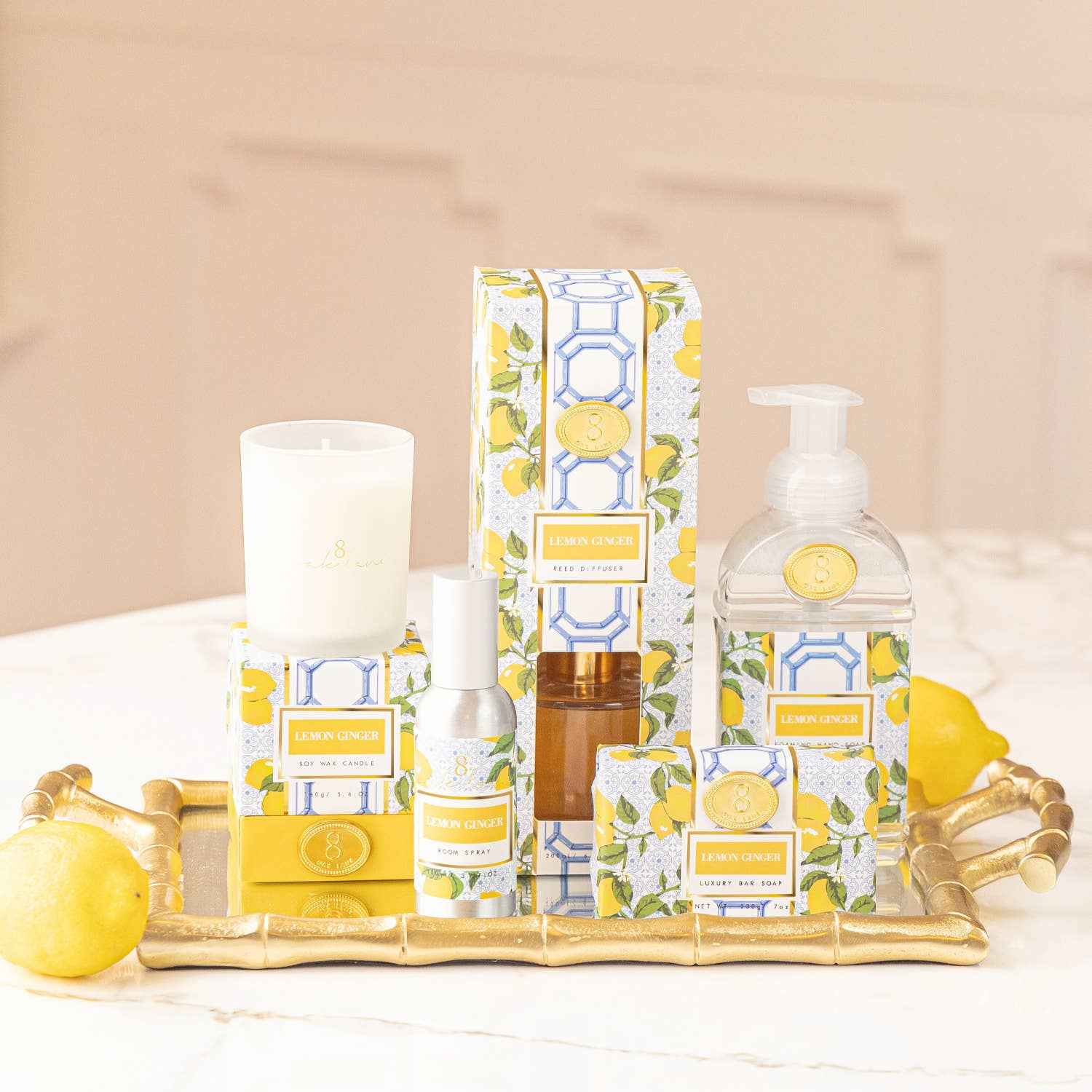 Lemon Ginger 5.6oz Soy Wax Candle - Image 4