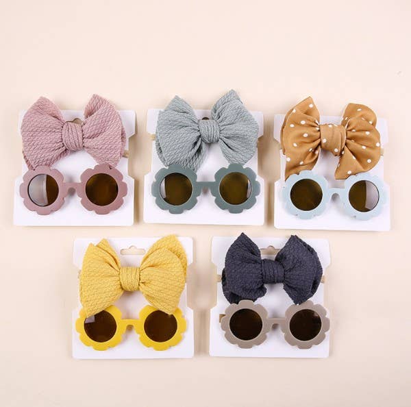 Baby Kids Sunglasses and Headband Set for summer - Image 6