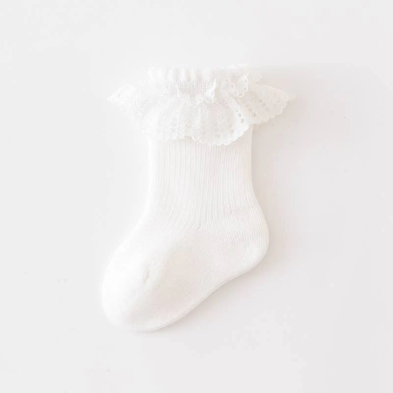 Baby newborn cute lace socks - Image 2