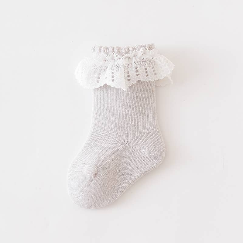 Baby newborn cute lace socks - Image 4