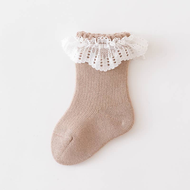 Baby newborn cute lace socks - Image 5