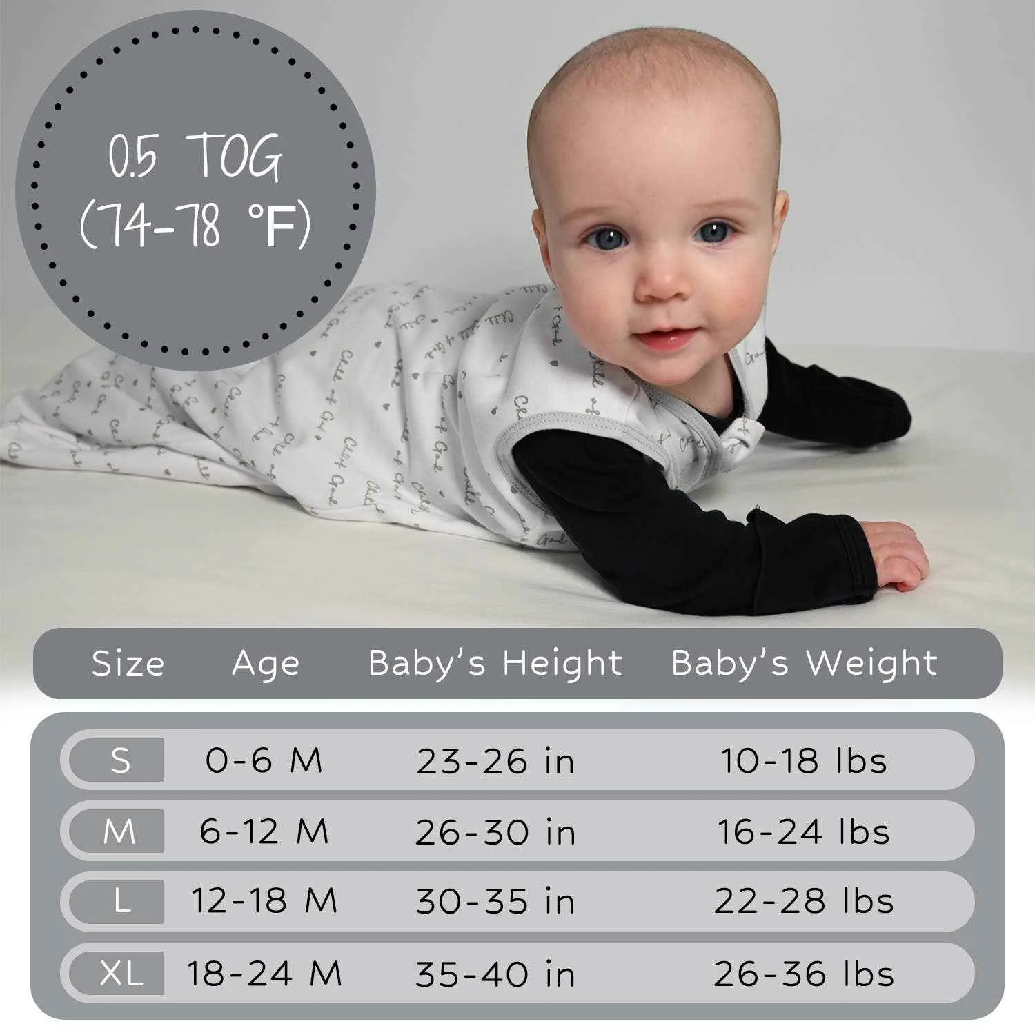 Child of God Baby Sleep Sack, 100% Organic Cotton - Image 2