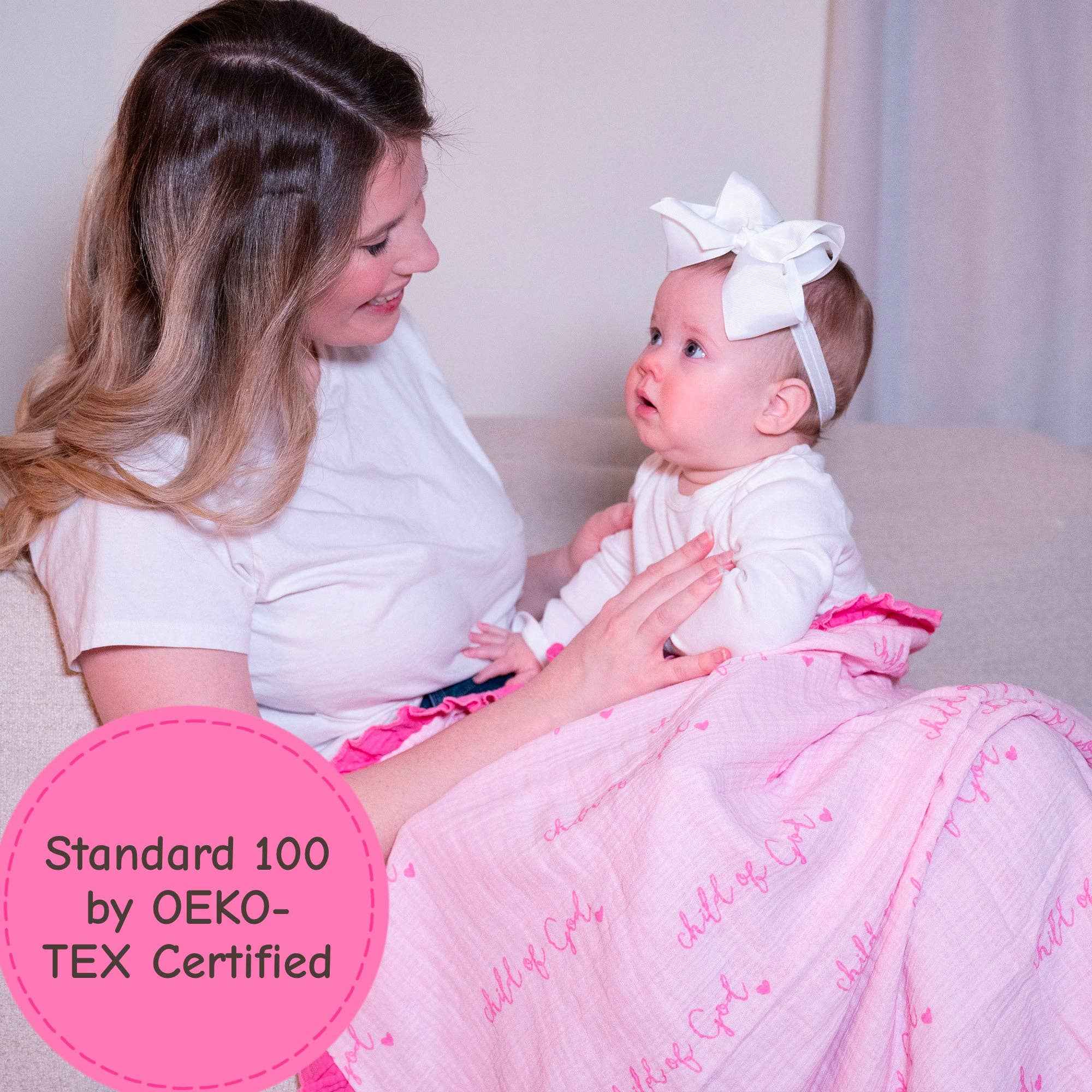 Child of God - Pink Ruffle Quilt - Image 4