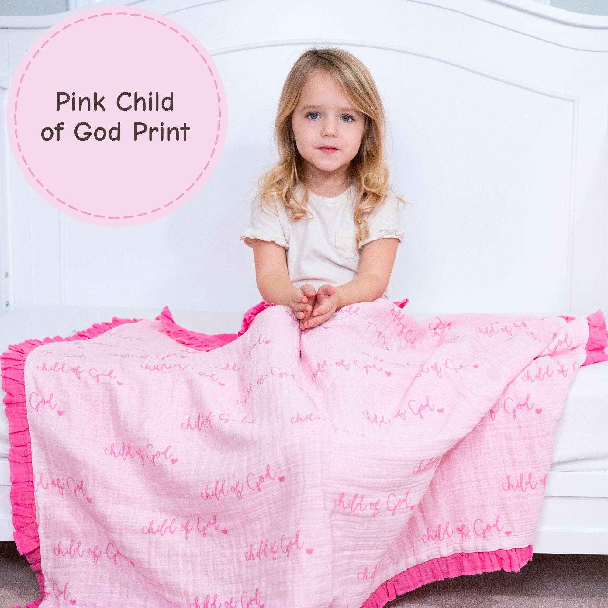 Child of God - Pink Ruffle Quilt - Image 6