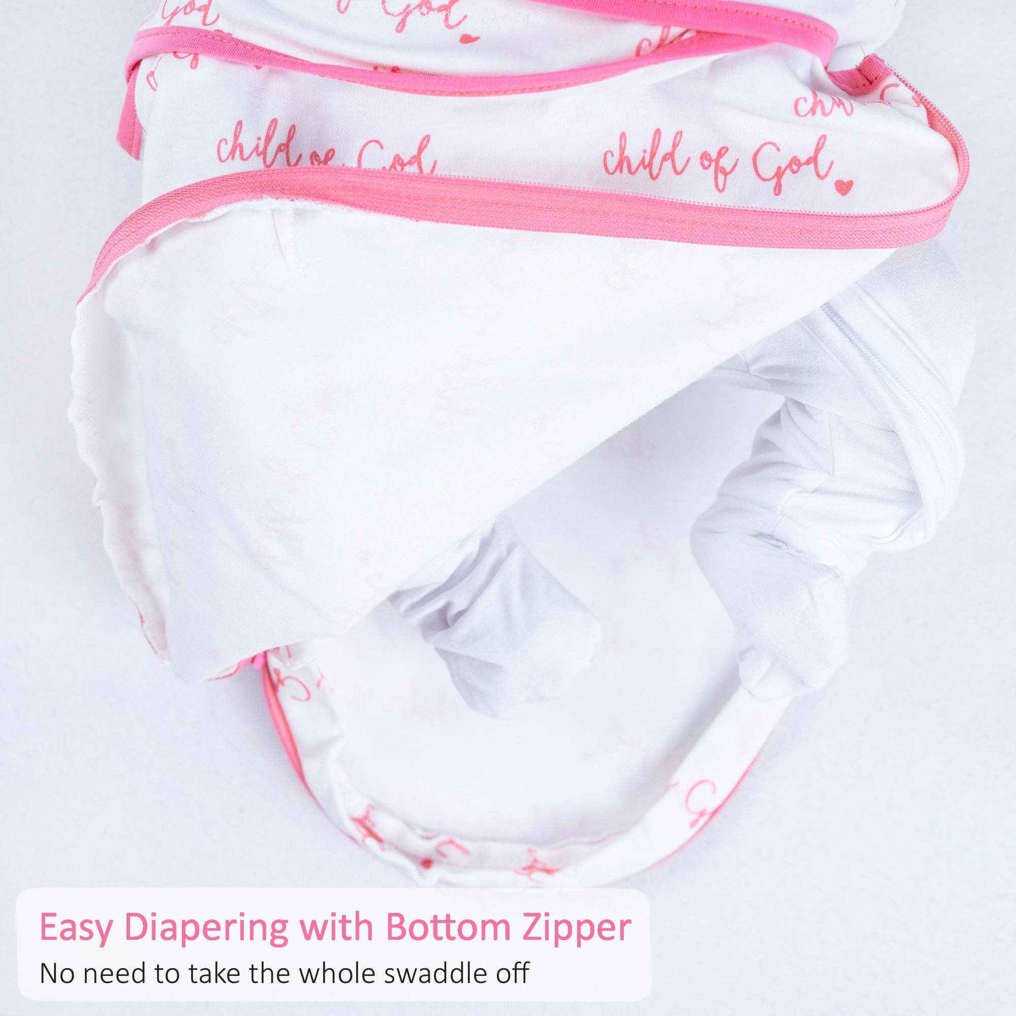 LollyBanks - Child of God - Pink Swaddle Sack - Image 5